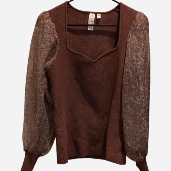 Anthropologie Puff Sleeve Blouse by Dolan Left Coast Collection - Picture 3 of 8